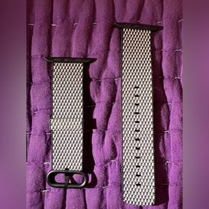 black and white apple watch band 42mm 44mm 45mm 49mm NWOT